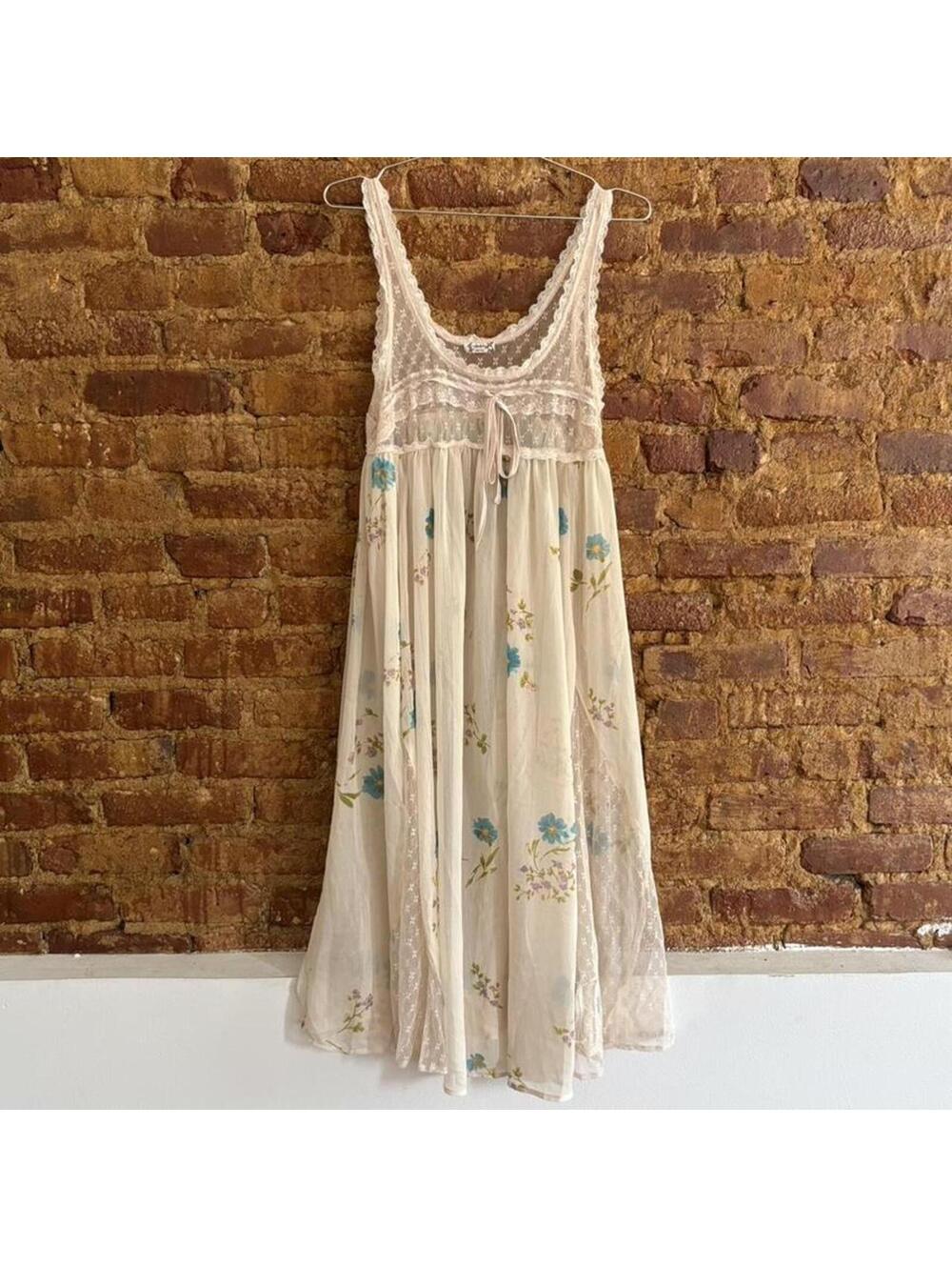 Free People Intimates Floral Slip Dress
